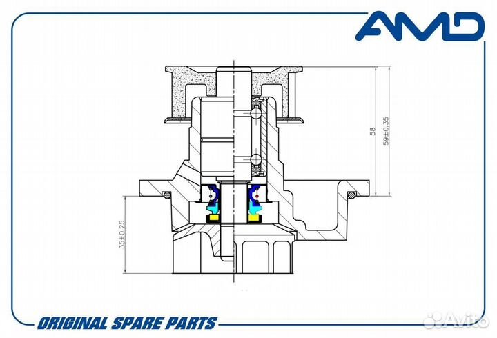 Помпа Насос Водяной Nexia Lanos 8 кл 96352648