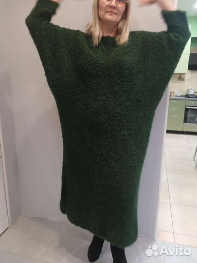 Платье вязаное женское оверсайз