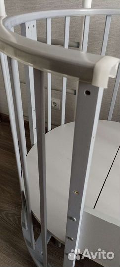 Детская кроватка трансформер с маятником