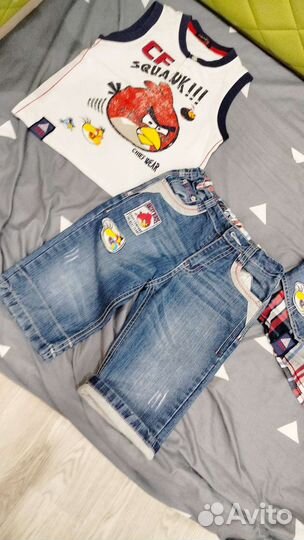 Костюм шорты рубашка 104 110 см