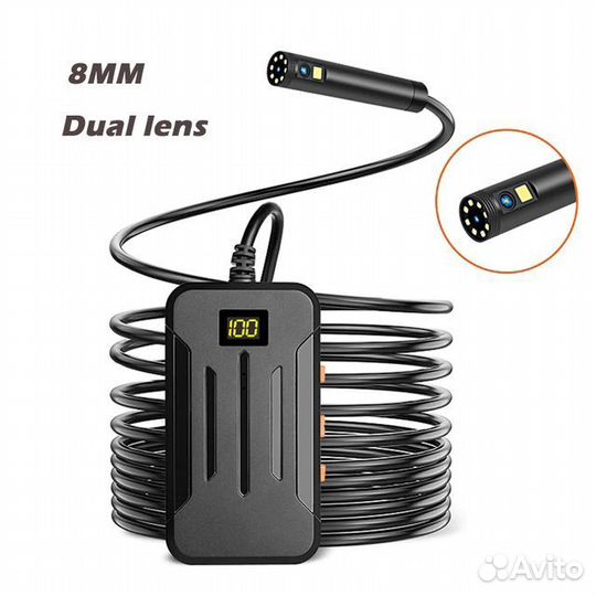 Wi-Fi эндоскоп, двойная камера с объективом 8 мм
