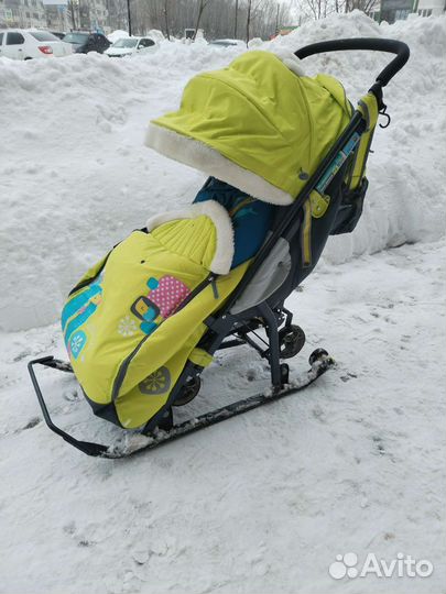 Детские санки с колёсами