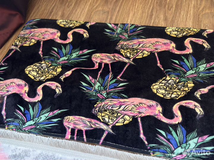 Коврик для ванной/детской комнаты с фламинго