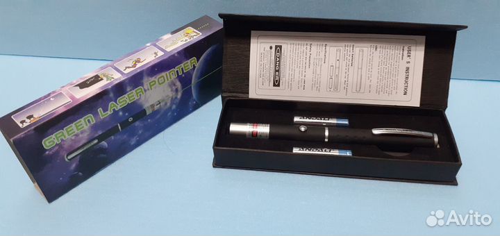 Зелёный лазер Мощный луч до 25км Lazer Pointer