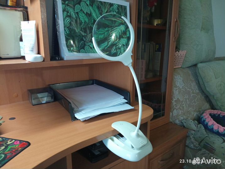 Лупа на зажиме