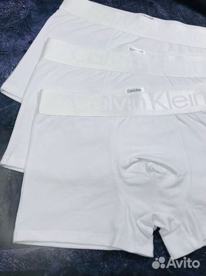 Трусы мужские боксеры calvin klein белые арт.1053