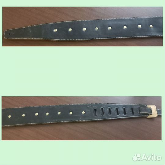 Гитарный ремень из натуральной кожи