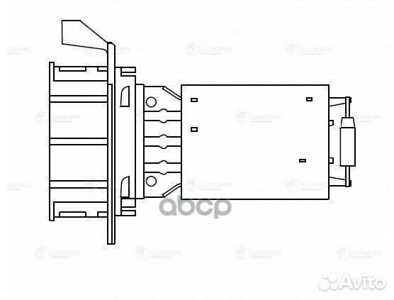 Резистор вентилятора отопителя LFR1509 luzar