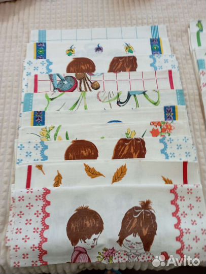 Кухонные полотенца, отрез вафельной ткани