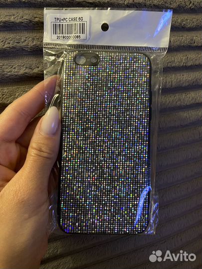 Чехол и 4 стекла на iPhone 6 (новые). Цена за все