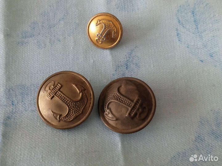 Пуговицы старинные, флотские