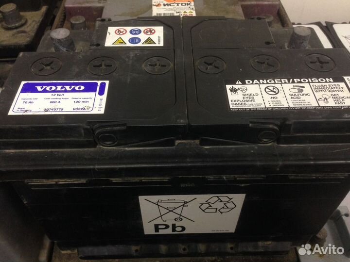 Аккумулятор 70 Ач бу Volvo акб Вольво