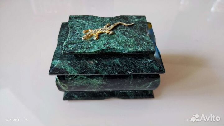 Шкатулка из натурального камня для украшений