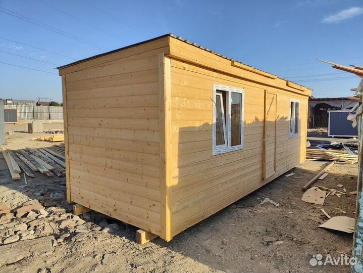 Бытовка деревянная утепленная с электрикой