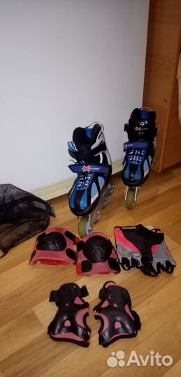 Роликовые коньки детские раздвижные