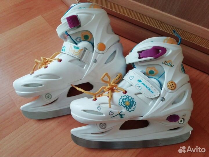 Коньки раздвижные р-р 33-36