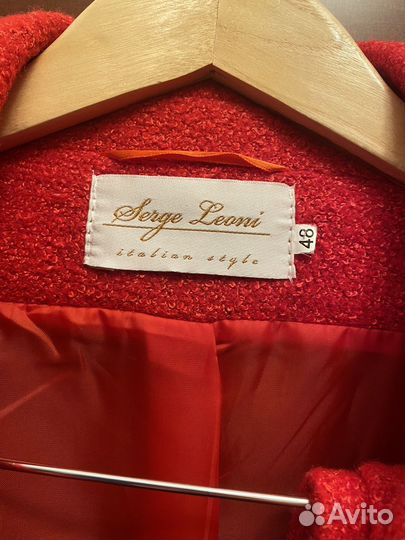 Пальто шерстяное Serge Leoni новое