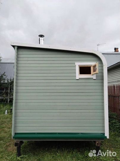Баня бочка парус с печью. От производителя