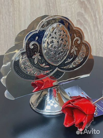 Салфетница из серебра