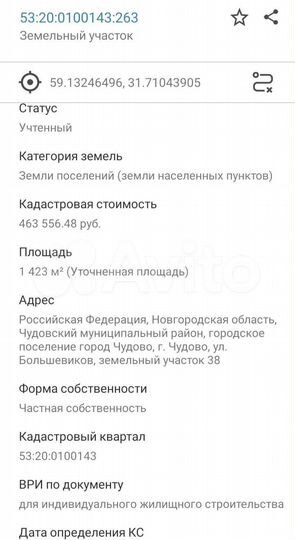 Участок 14,2 сот. (ИЖС)