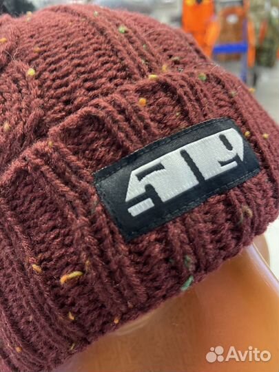 Шапка 509 Fleck Pom Maroon