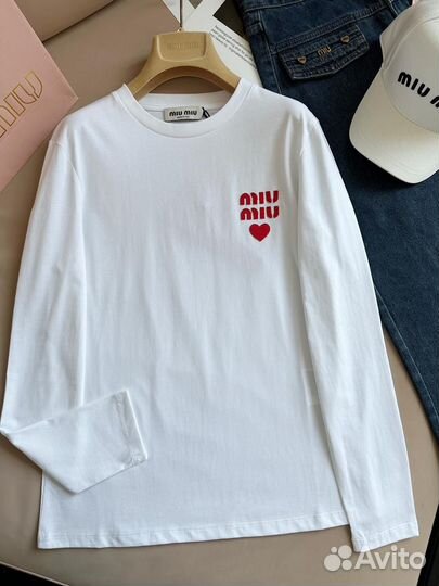 Лонгслив miu miu в наличии
