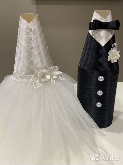 Свадебные аксессуары на бутылки / быки