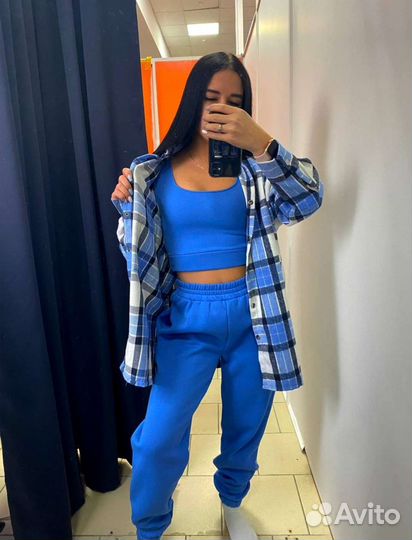 Тёплый флисовый костюм, костюм домашний