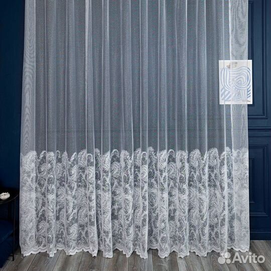 Тюль Элиза белый