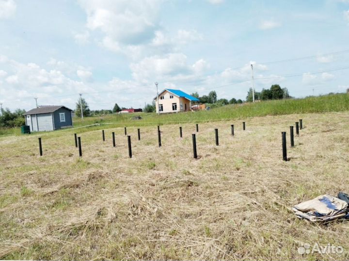 Винтовые сваи + монтаж