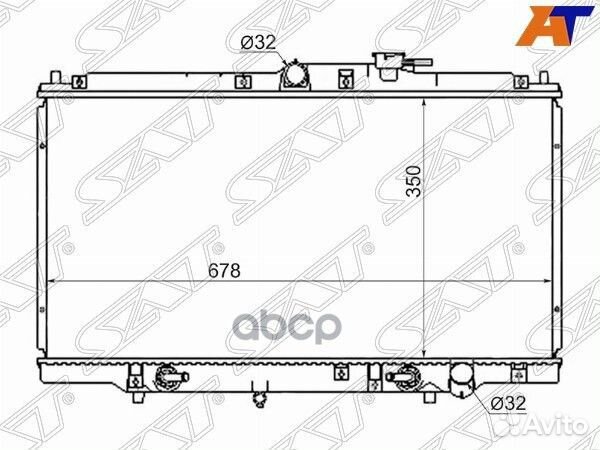 Радиатор Honda Accord 93-98 / Honda Accord 93-9