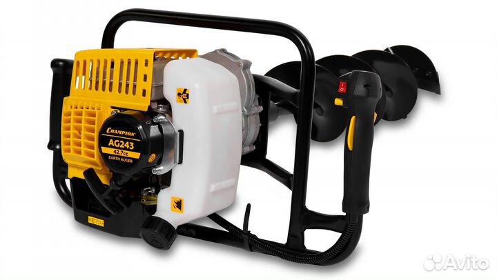 Мотобур champion AG243 + шнек 150 мм