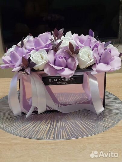 Букет из декоративных мыльных цветов