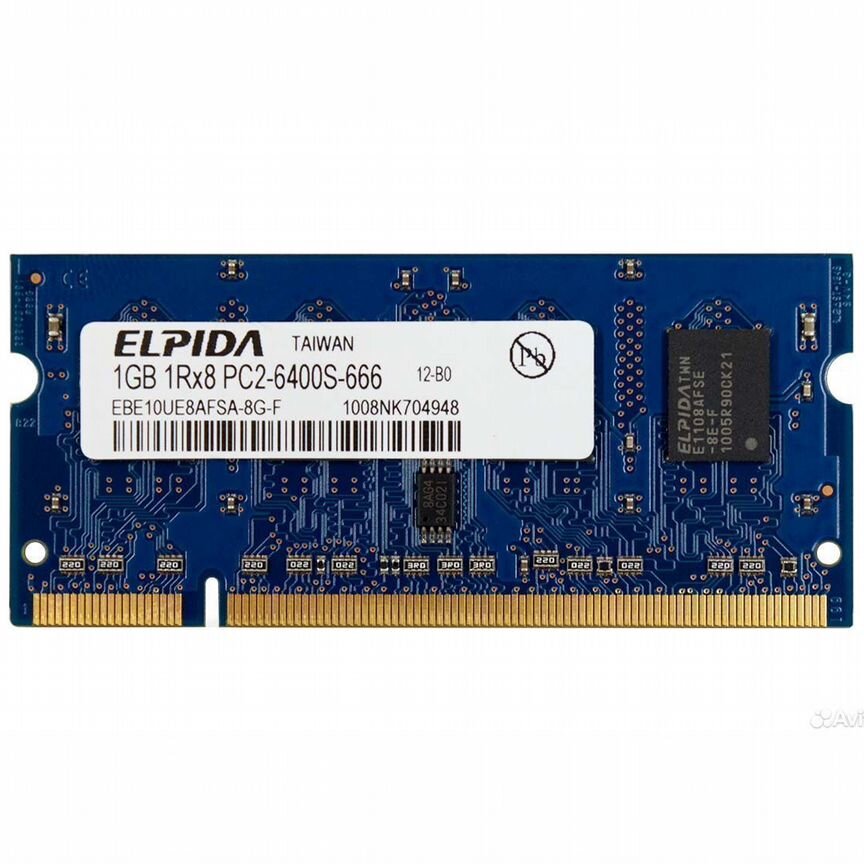 [EBE10UE8AFSA-8G-F] Оперативная Память Elpida 1gb Ebe10ue8afsa-8g-F