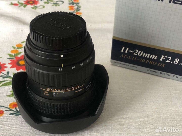 Объектив Tokina AT-X 11-20mm f/2.8 PRO DX, Nikon