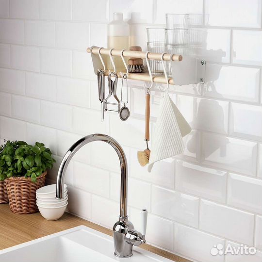 Nereby неребю IKEA рейлинг полка крючки новое