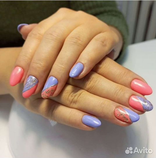 Маникюр/педикюр,гель лак,наращивание ногтей