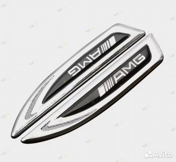 Шильдики наклейки на крыло AMG для Mercedes