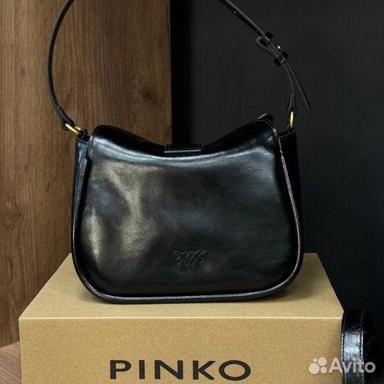 Сумка Pinko черная натуральная кожа