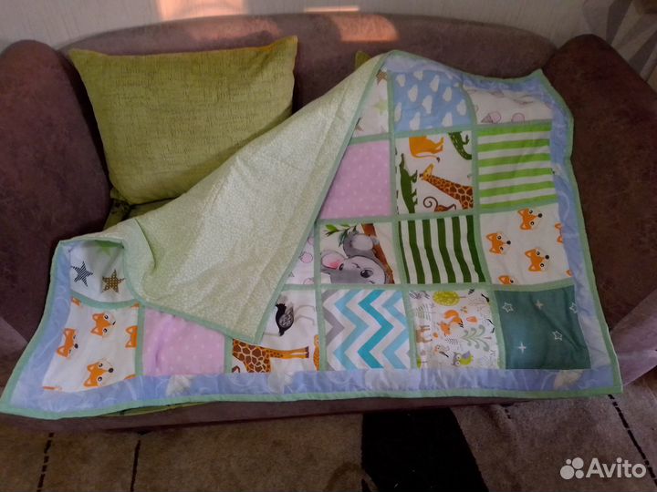 Одеяло в стиле пэчворк (лоскутное шитье)