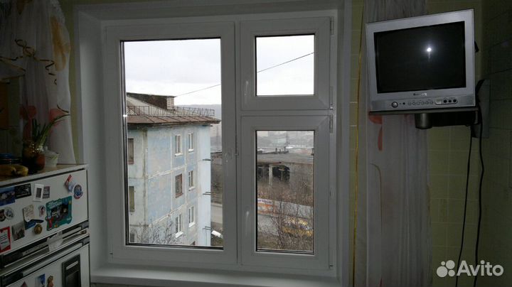 Окно двухстворчатое в панельный дом