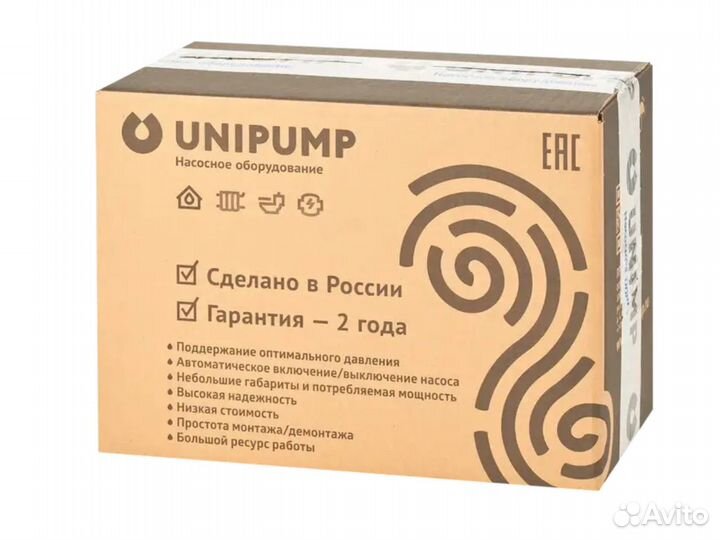 Насосная станция Unipump Auto JS 80, бак 24 л