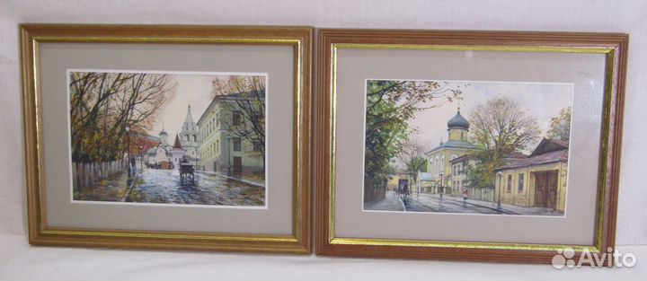 Картина старинная Пара 