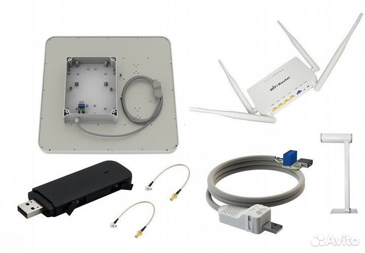 E3372 с антенной 2х20dBi zeta MiMo BOX