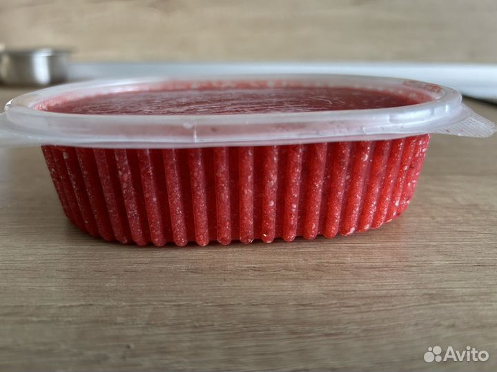 Клубника замороженная с сахаром пюре