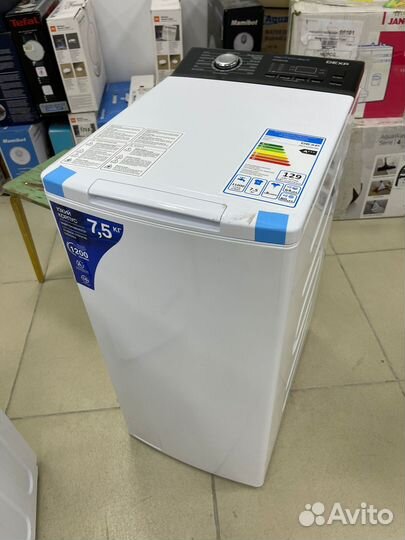 Стиральная машина Dexp вертикальная 7.5кг инвертор