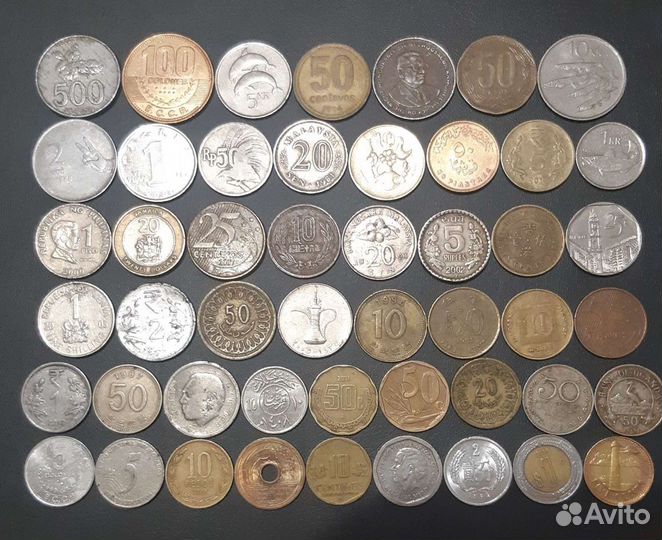 Монеты разные поштучно