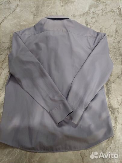 Мужская приталенная рубашка с длинным рукавом, раз