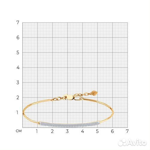 Браслет sokolov из золота, 1050087, р.18