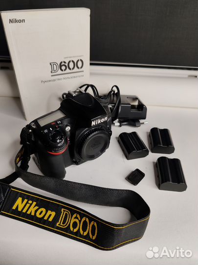 Зеркальный фотоаппарат Nikon D600 (пробег 480.000)